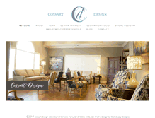 Tablet Screenshot of cossartdesign.com